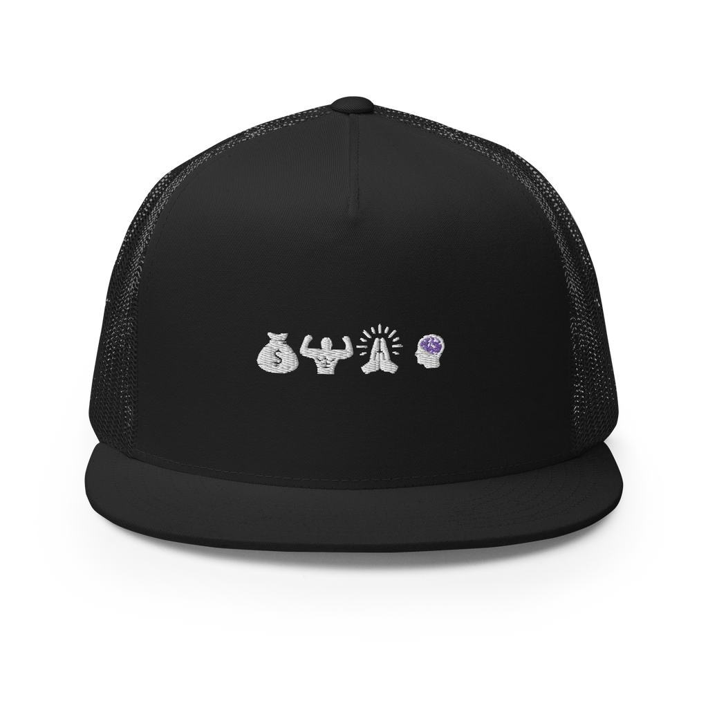 Icons Trucker Hat-Darkness